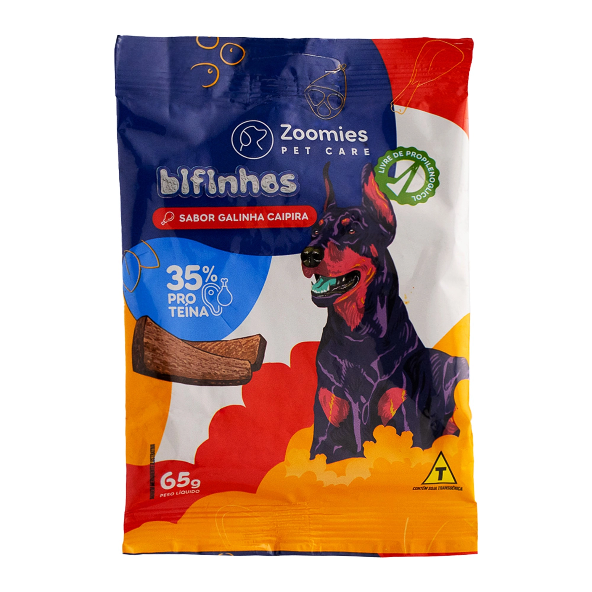 Bifinho Sabor Galinha Caipira 65g Zoomies
