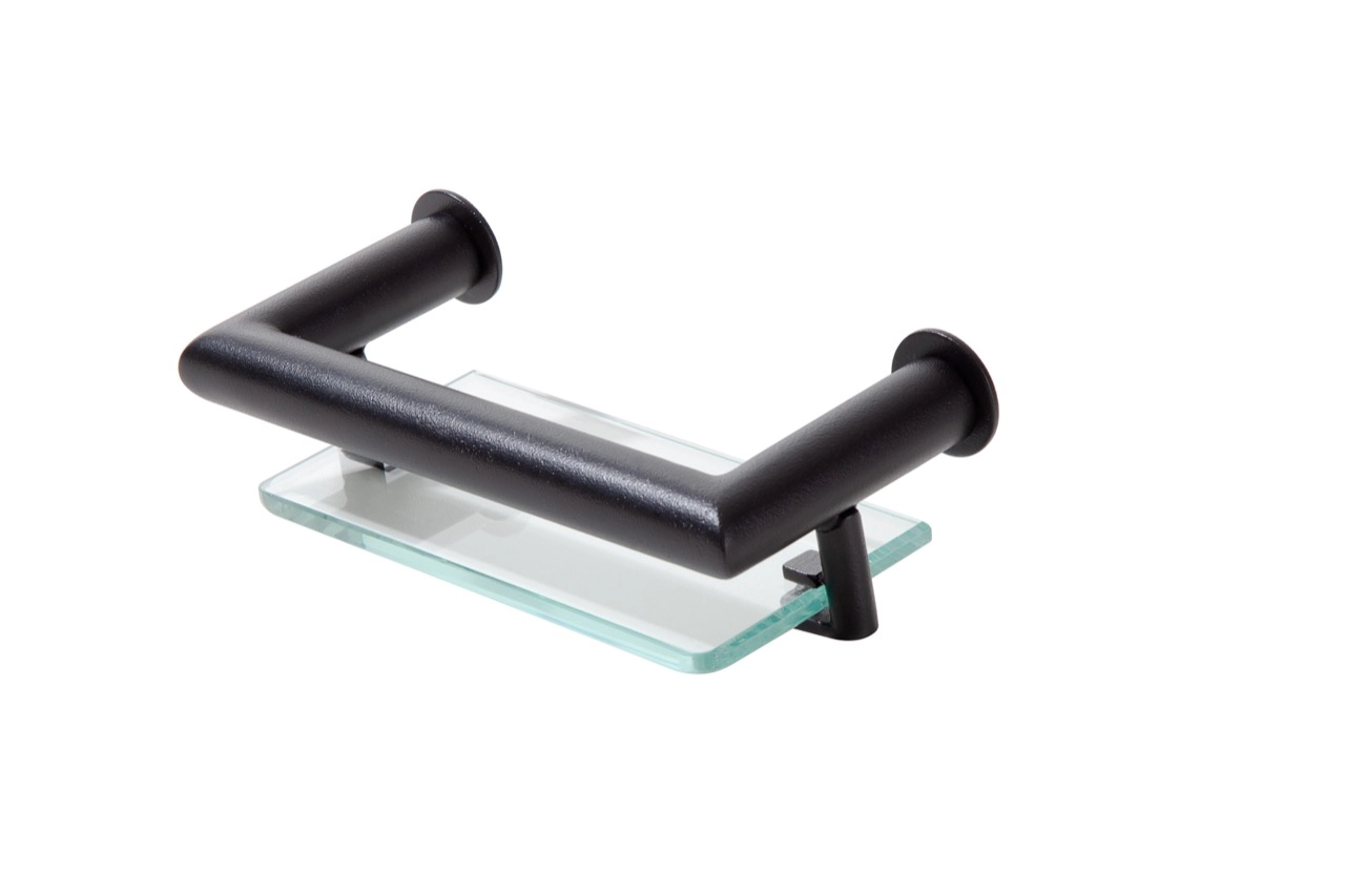 Porta Sabonete Saboneteira Banheiro Em Aço Inox Black Matte Preto Fosco Stainless Blk503034