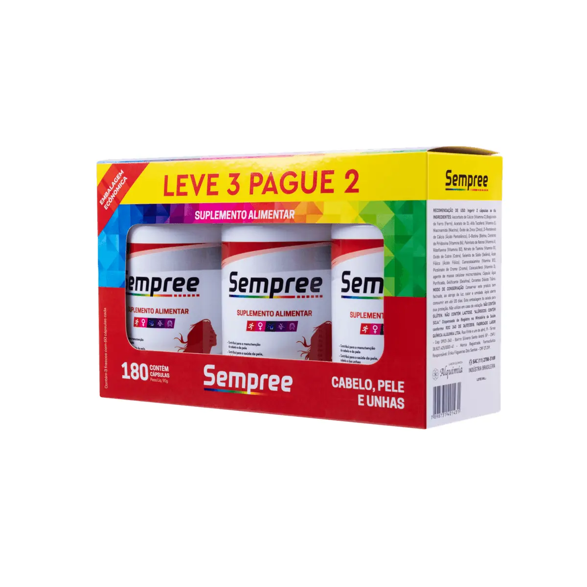 Sempree Hair (CPU) Kit 180 cápsulas