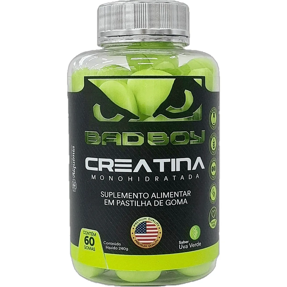 Badboy Creatina Gummy Uva Verde c/ 60