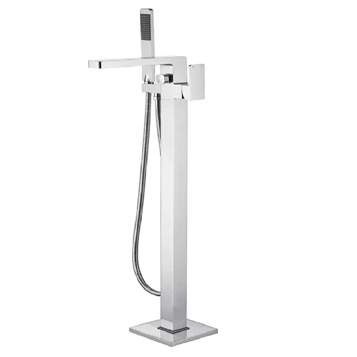 Torneira Para Banheira Gourmet Piso Monocomando Misturador Quente e Frio - Cromada - Mg20