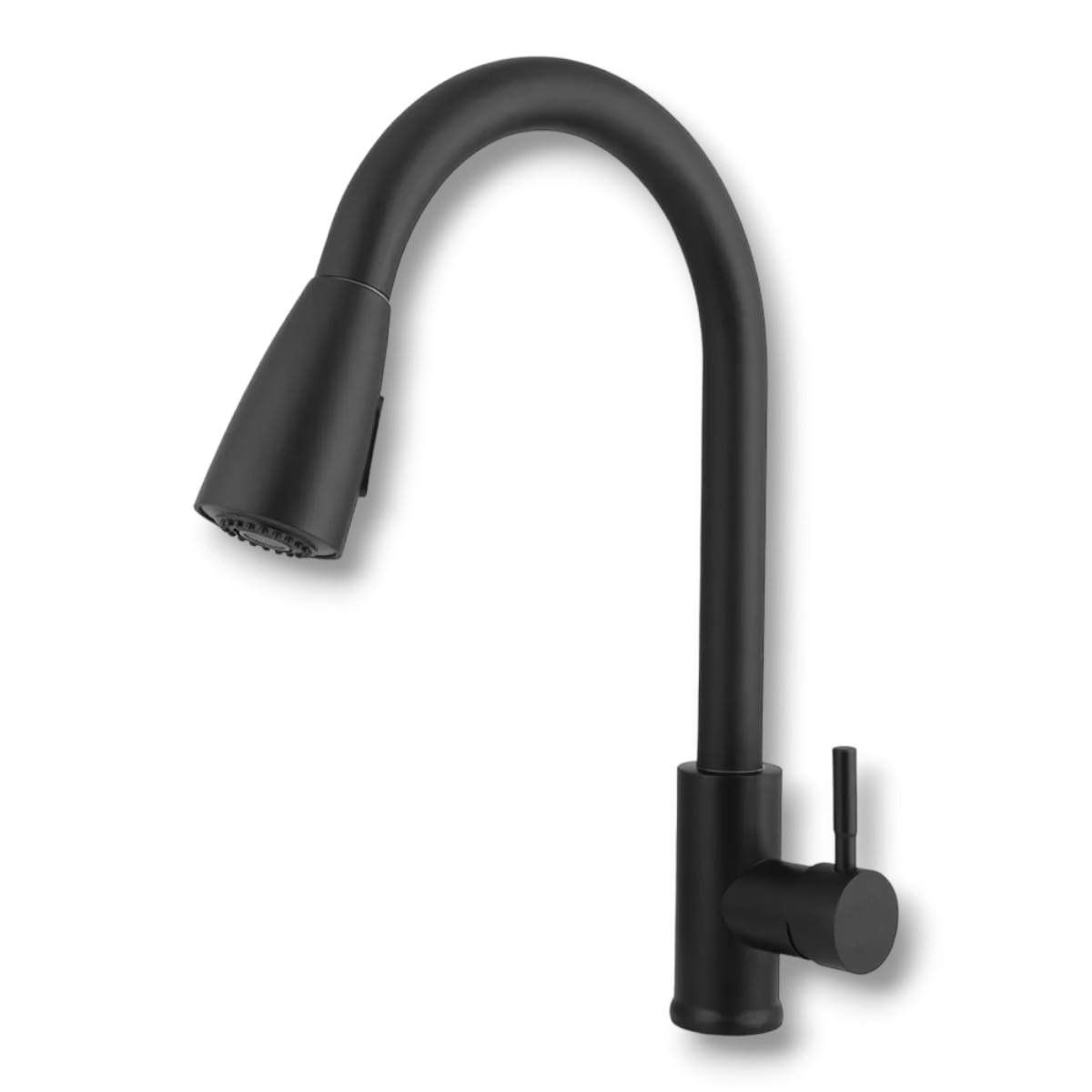 Torneira Cozinha Gourmet Curva Extensível Monocomando Misturador Quente e Frio Preto - Preta - Mg41