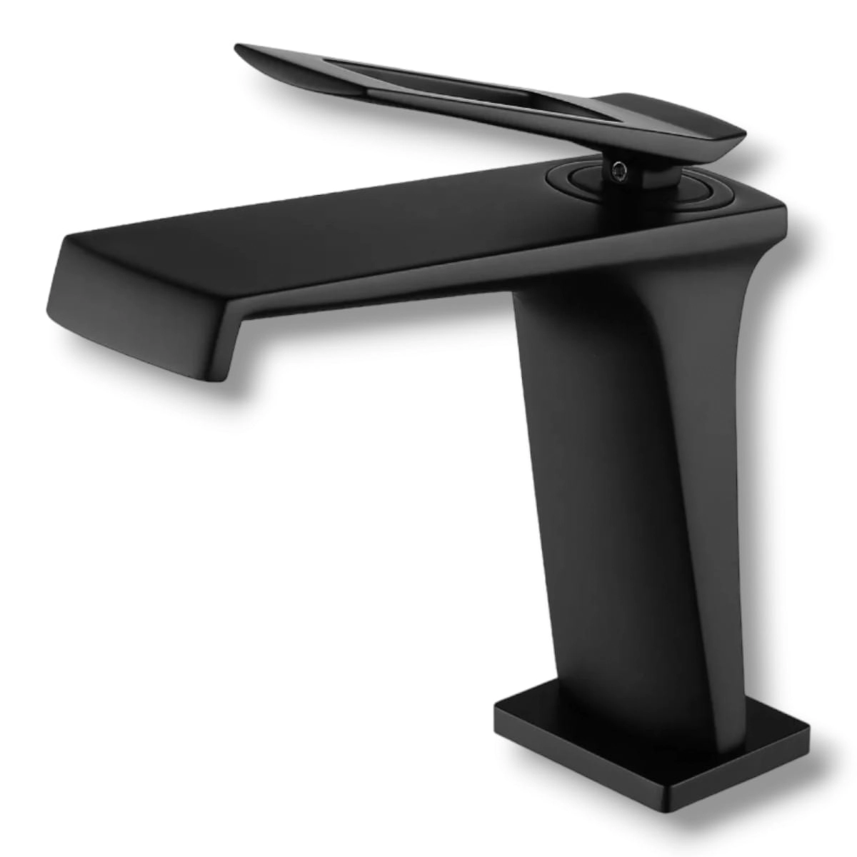 Torneira Monocomando Misturador Preta Preto Mate Fosca Inclinada Superior Banheiro Mg141