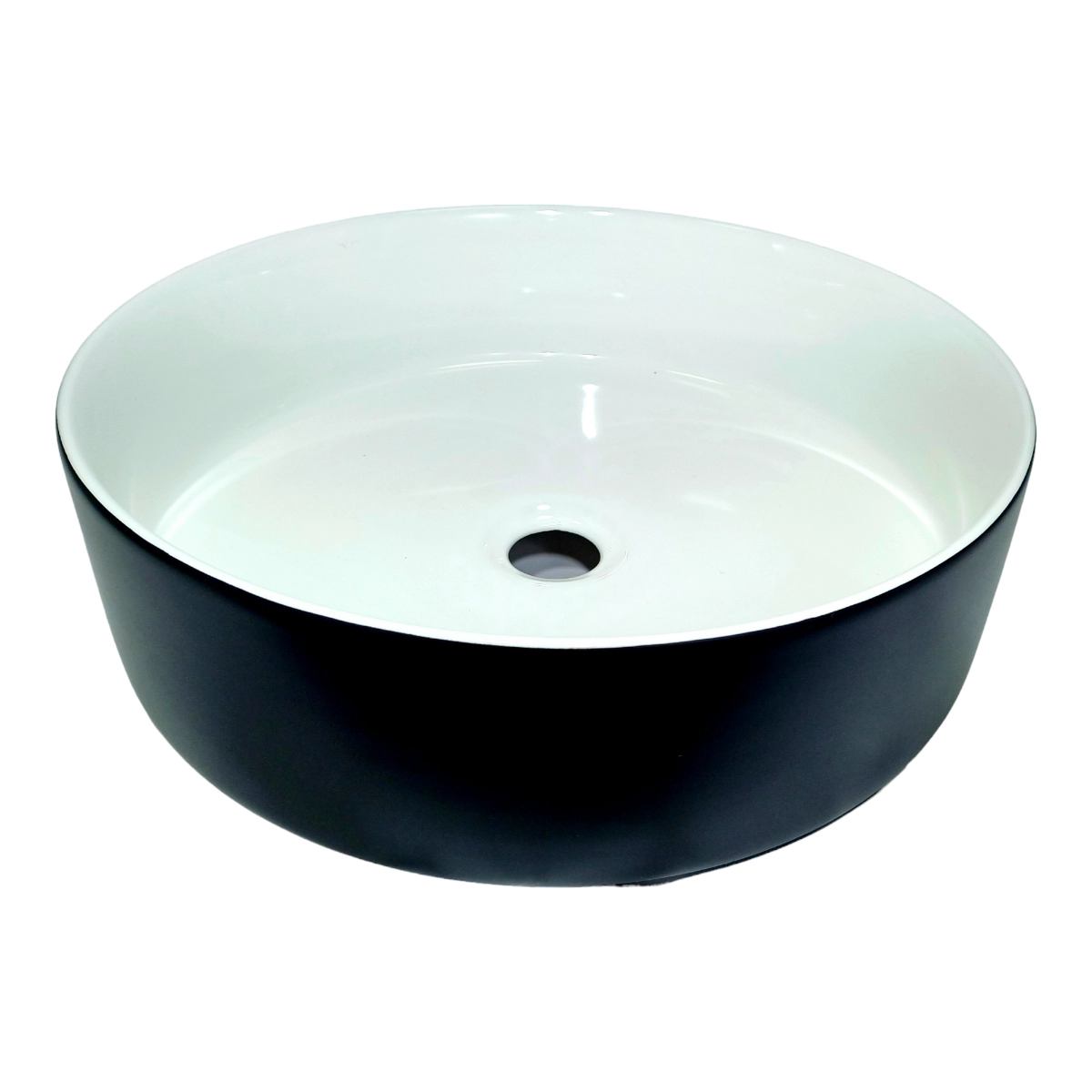 Cuba Banheiro Sobrepor Ceramica Apoio Branca Detalhe Preto