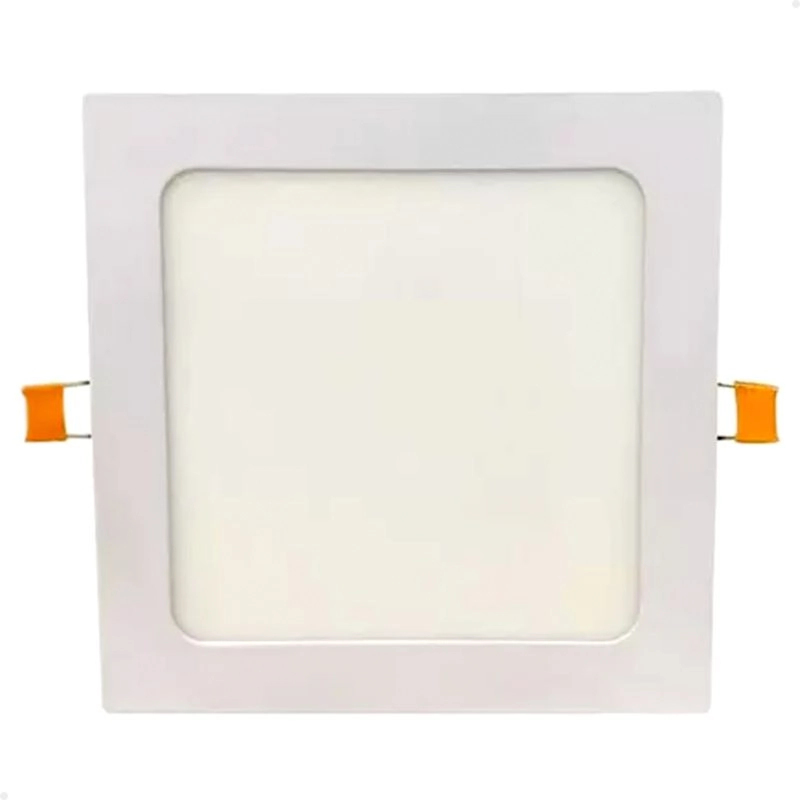 Plafon Painel Led Quadrado Recuado Embutir 17x17cm 15w 7000k Lorben