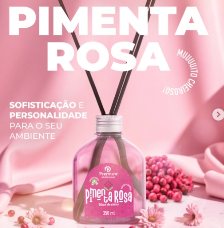 Difulsor Aromas Pimenta Rosa 350ml 130038 350 Kfort Line