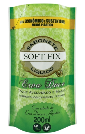 Sabonete Erva Doce Refil Líquido Softfix 200ml