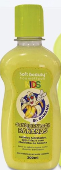 Cond Solft Beauty Kids 200ml Cherinho Banana