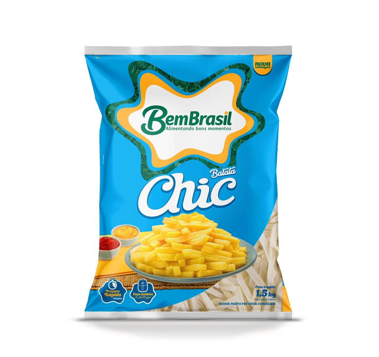 Batata Chic Bem Brasil Cong.1,5kg