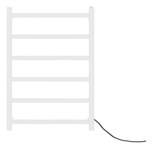 Toalheiro Térmico Slim Branco Lado Direito Inox 304