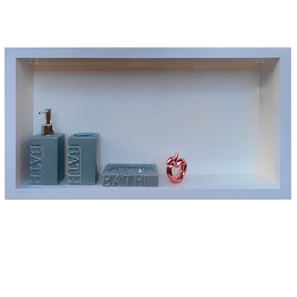 Nicho Porcelanato Banheiro Promoção Branco Polido 60x32cm