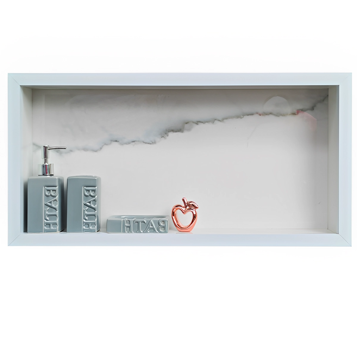 Nicho Porcelanato Para Banheiro Polido Branco Calacata 60x32cm