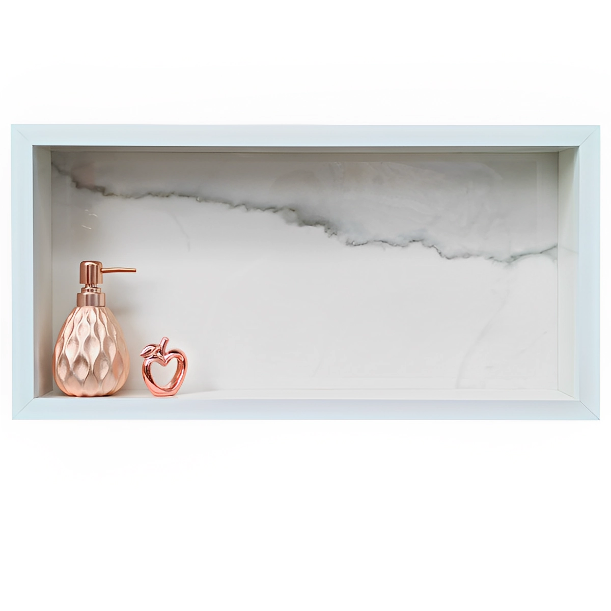 Nicho De Porcelanato Branco Calacata Polido 60x32cm