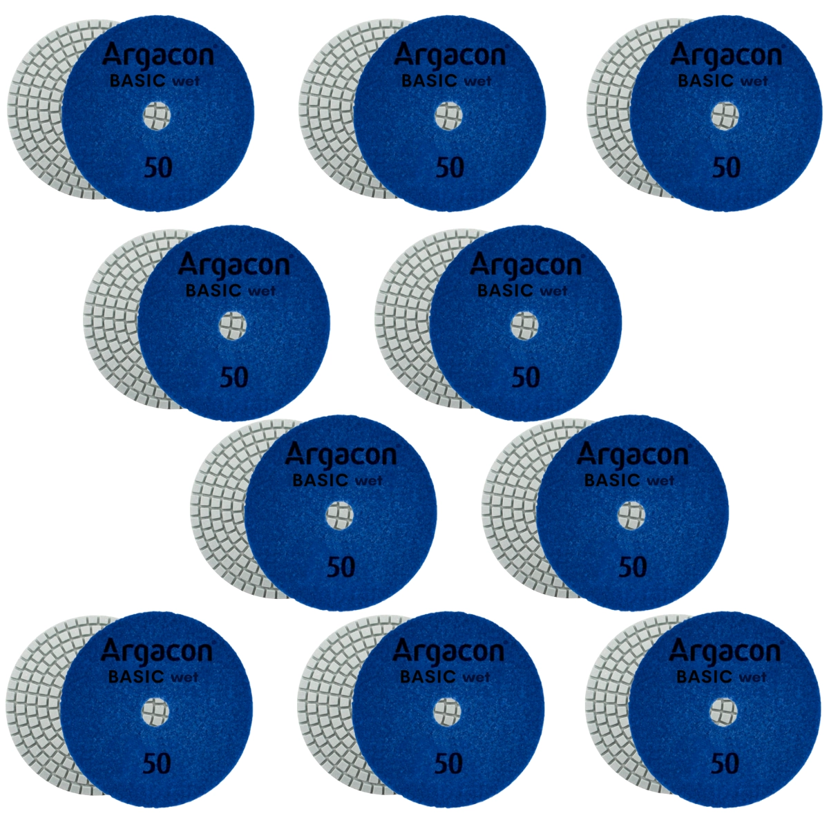 Lixa Diamantada Brilho Dágua Grão 50 Kit 10 Unidades Porcelanato