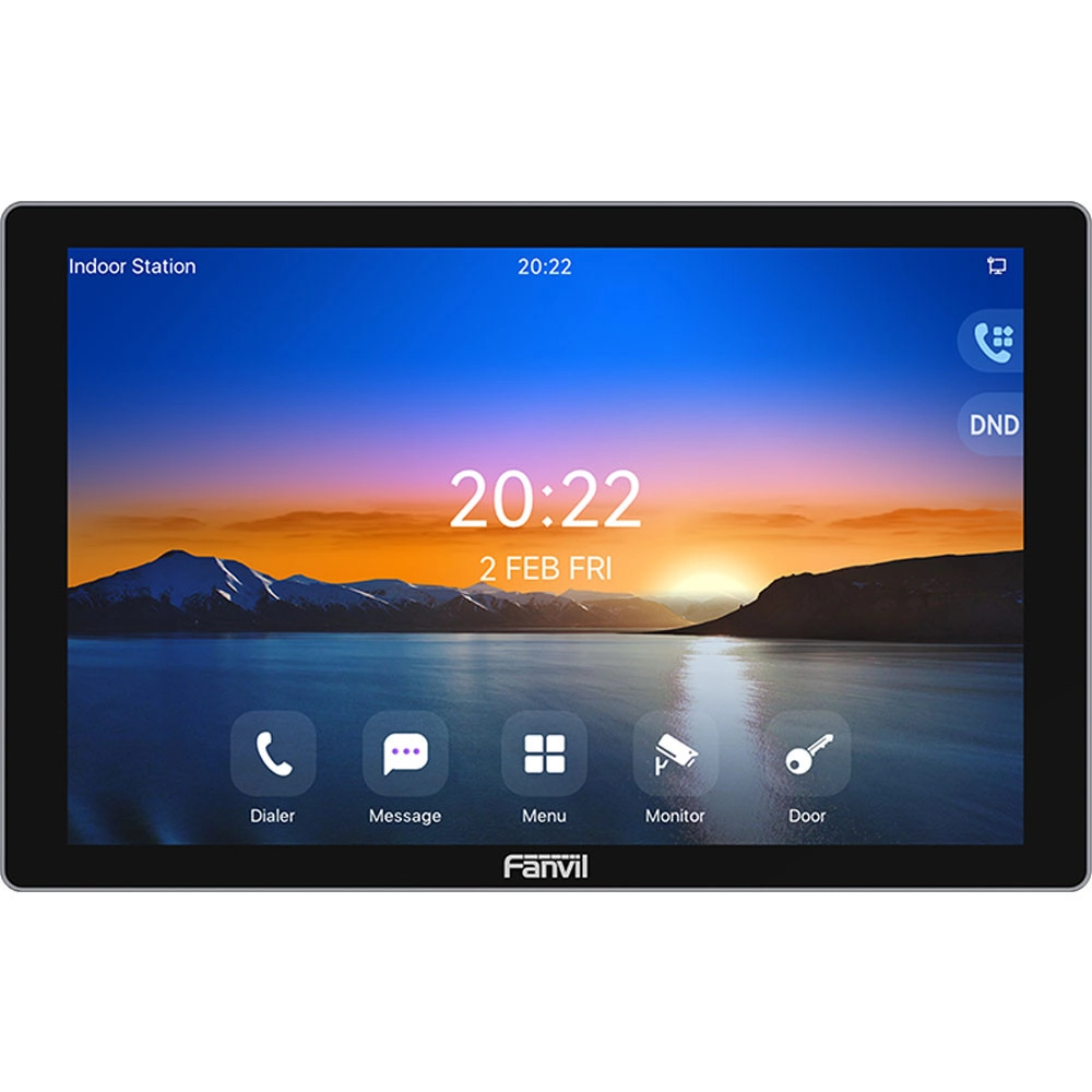 Video Porteiro Monitor Sip Fanvil I506w Tela Touch 10.1 Pol