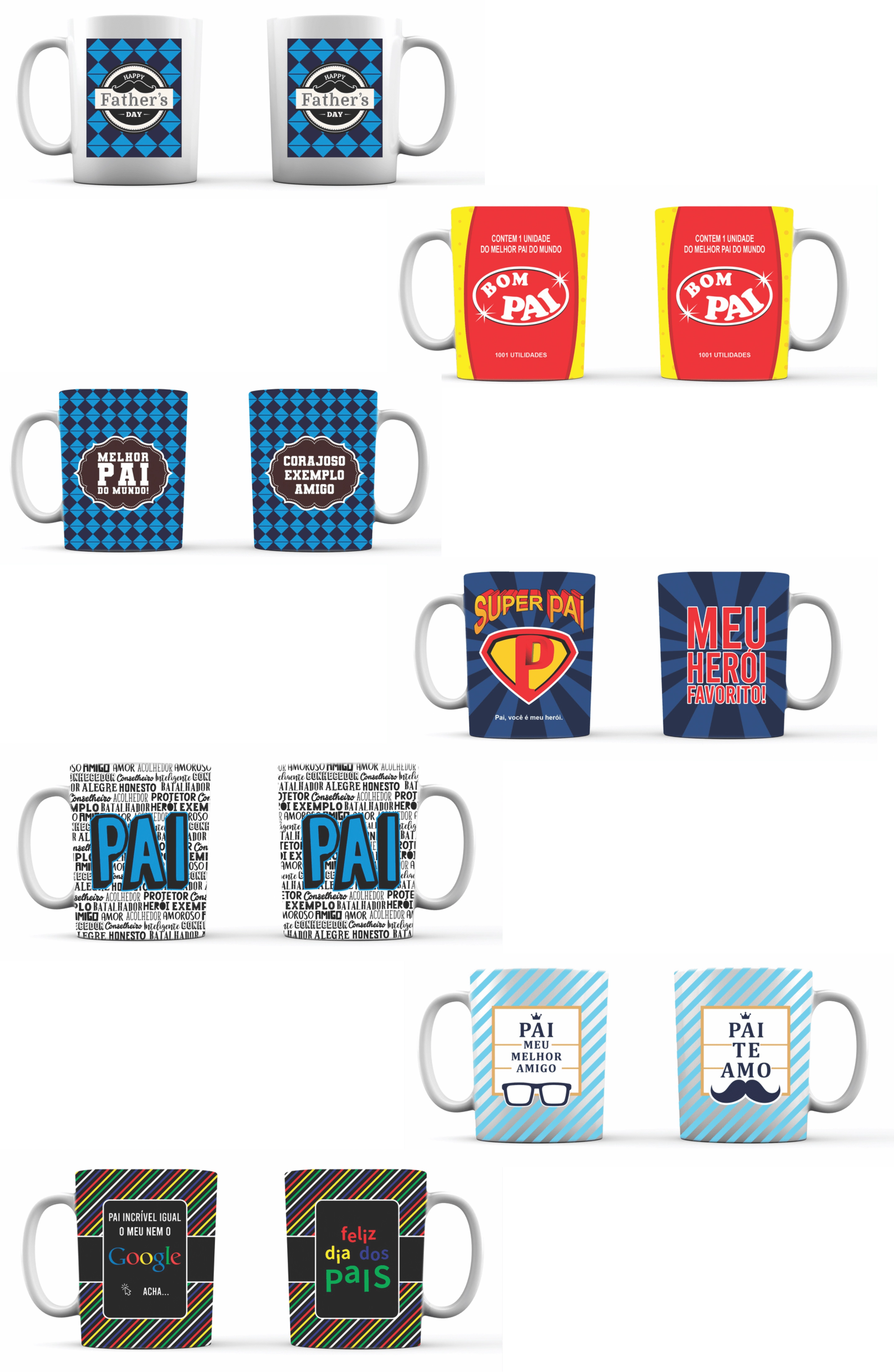 Caneca Unita Pai Porcelana 300ml