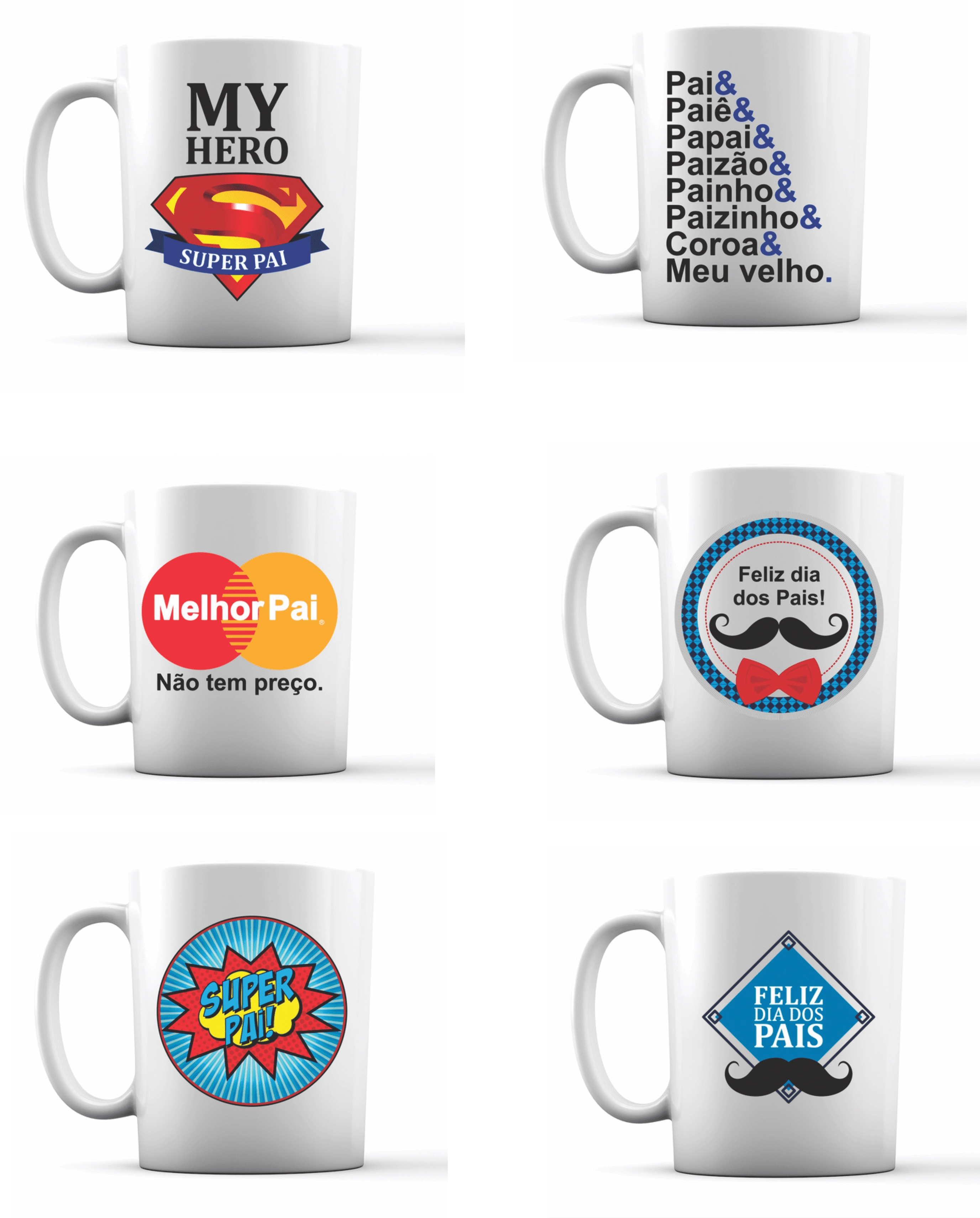 Caneca Porcelana Reta Pai Spot Premium 300ml U11 38 Unita