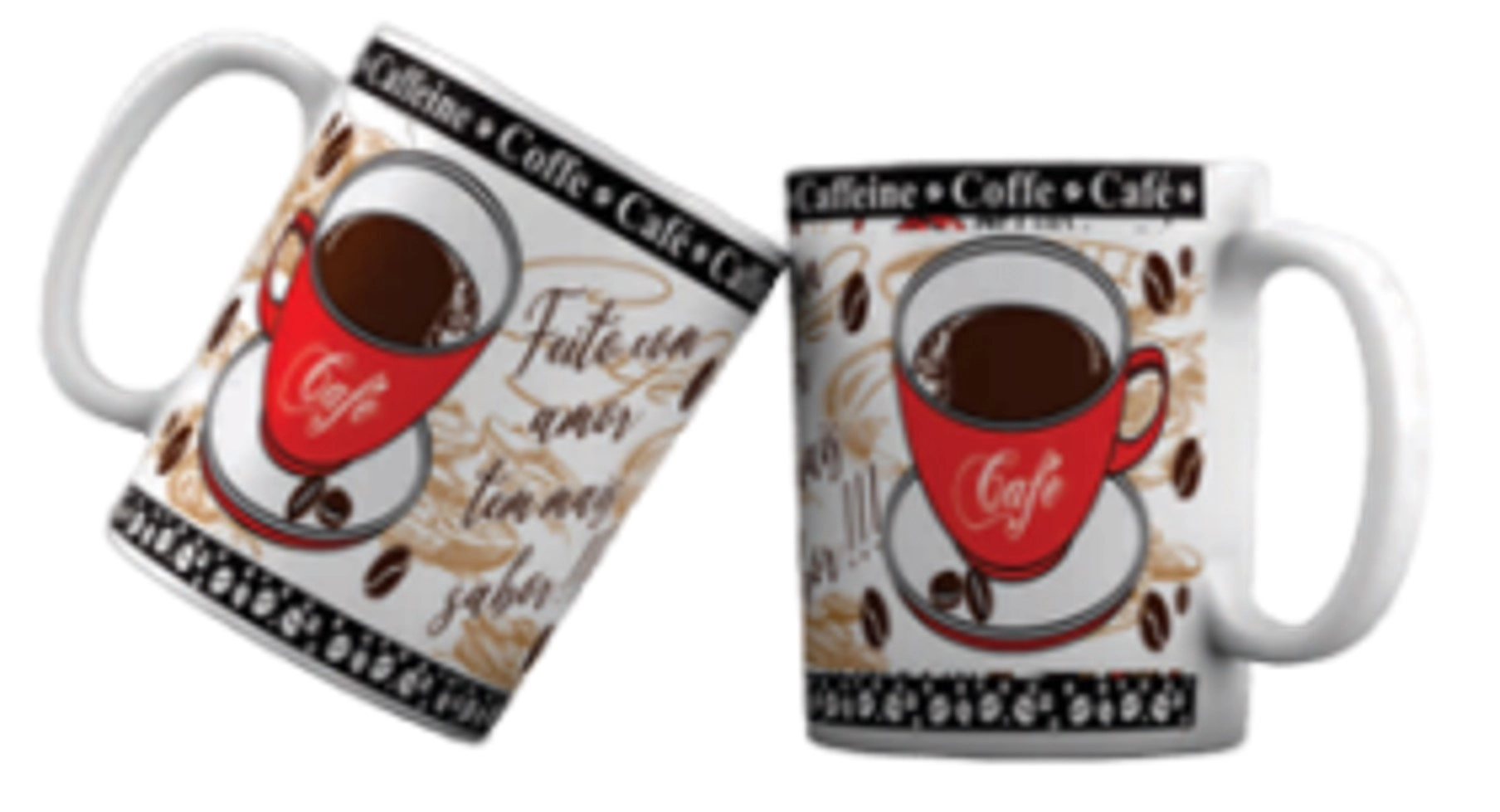 Caneca Porcelana Reta Cafe 300ml Ut11 43 Unita