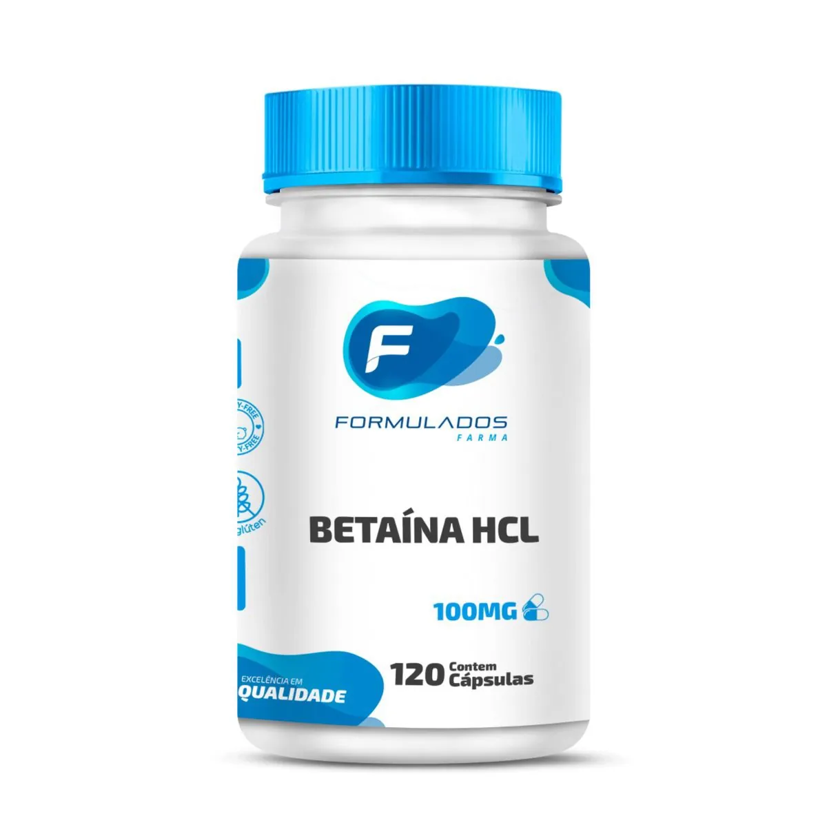 Betaína 100mg 120 Cápsulas
