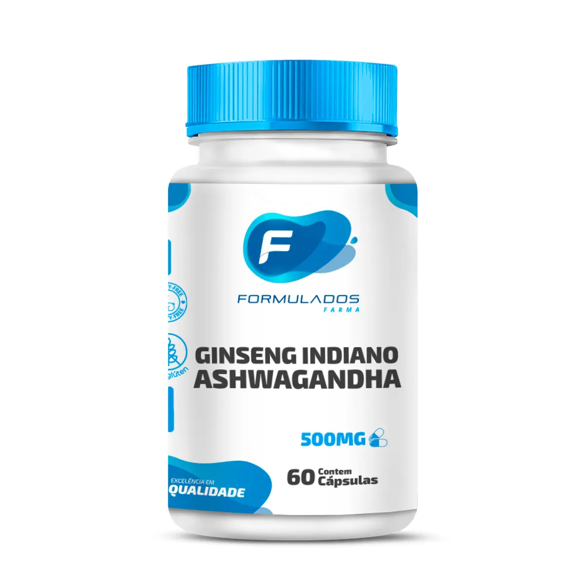 Ashwagandha (Ginseng Indiano) 500mg 60 Cápsulas