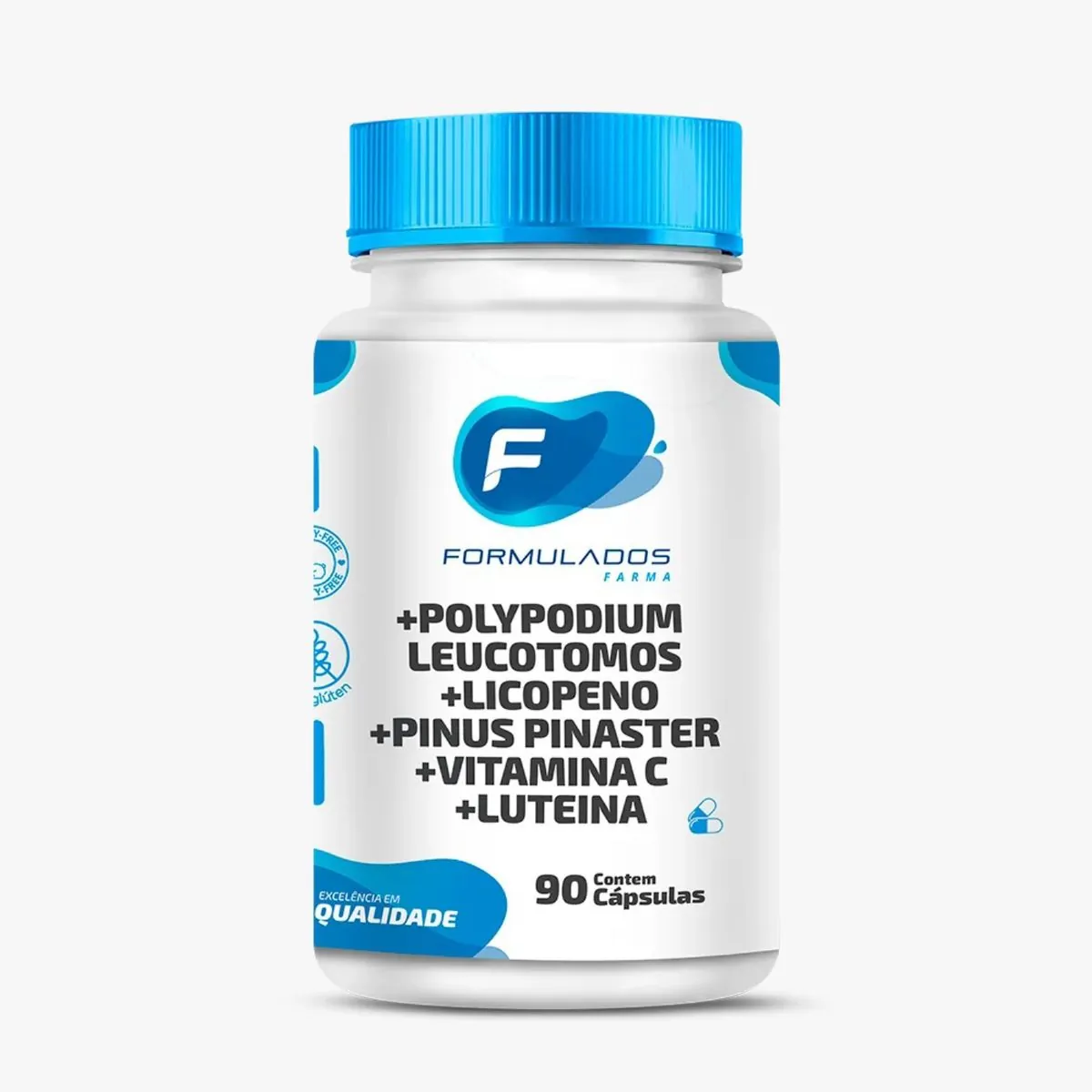 Polypodium Leucotomos 300mg + Licopeno 10mg + Pinus Pinaster 150mg + Vitamina C 50mg + Luteina 10mg
