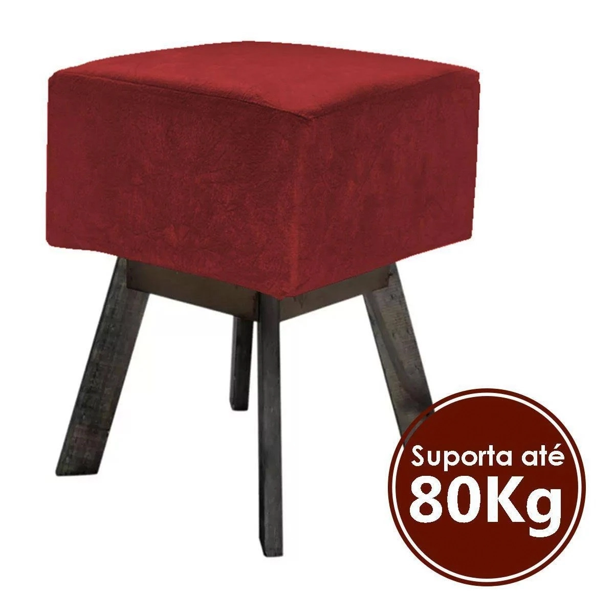 Puff Retro Quadrado 45x32x32 200 Duni Marcenaria
