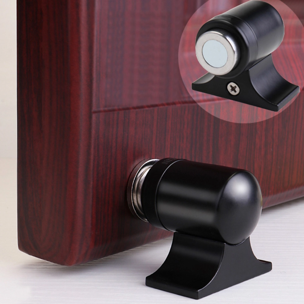 Fixador Prendedor Trava De Porta Magnético Preto Super Imã De Neodímio - Black