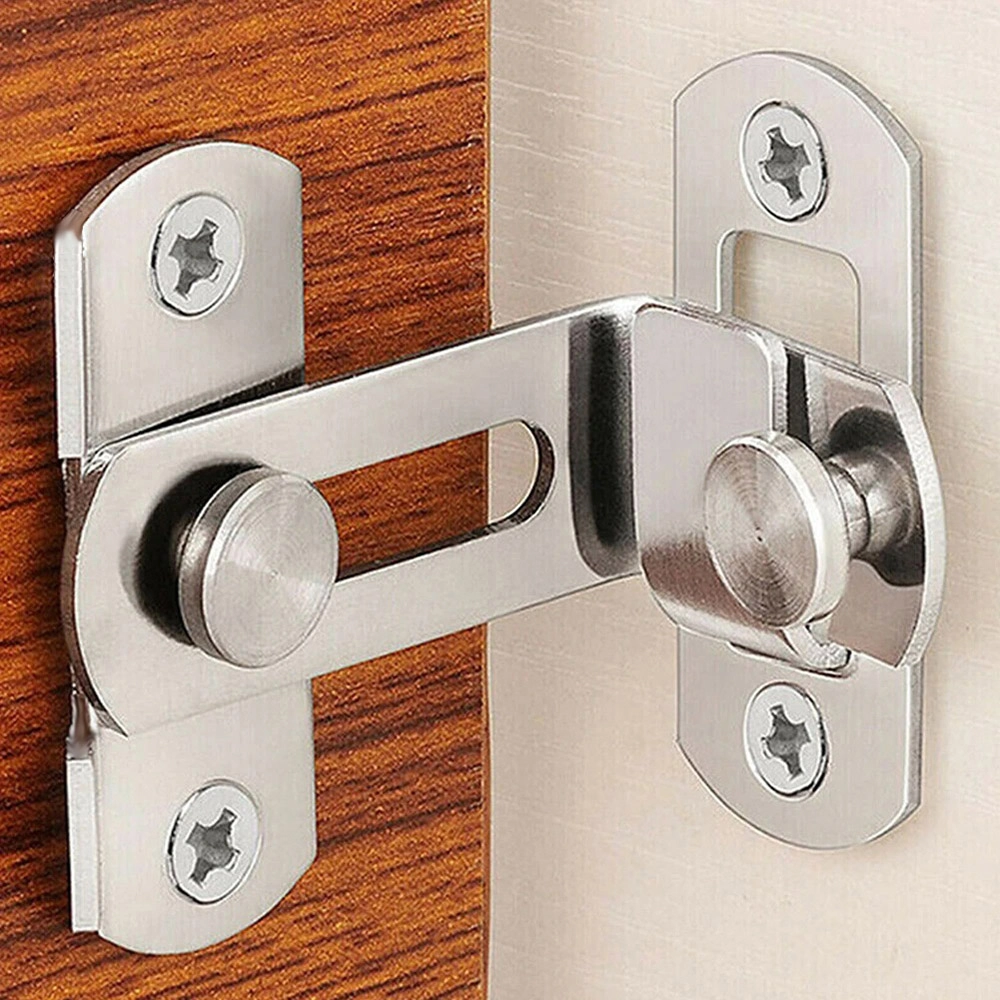Trava Fecho De Porta Aço Inoxidável 90° Trinco De Janela