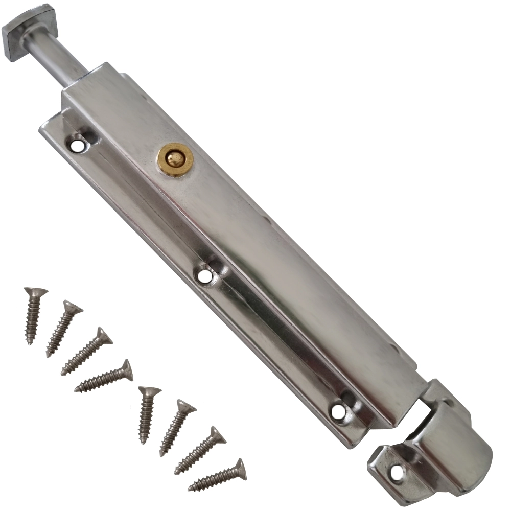 Fechadura Fecho Trinco Tramela Semiautomática De Aço Inoxidável-14 5cm