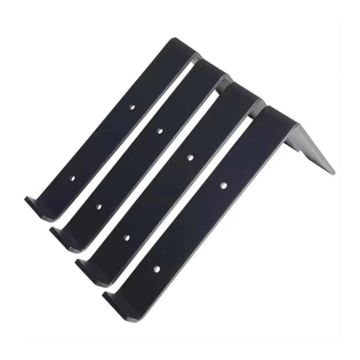 4pçs Mão Francesa Suporta 70kg O Par Prateleira 30cm Suporte