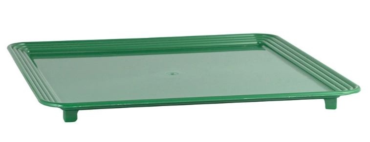 Bandeja Retangular Verde Escuro 28x14cm Rofida Festas