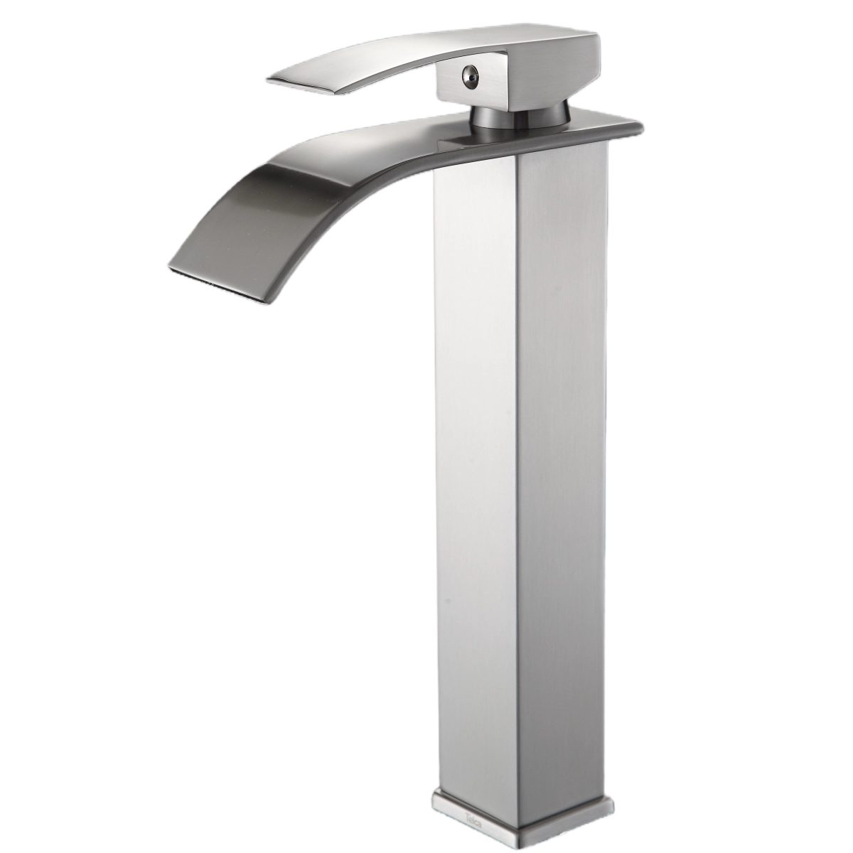 Torneira Para Banheiro Cascata Alta Misturador Monocomando Aço Escovado