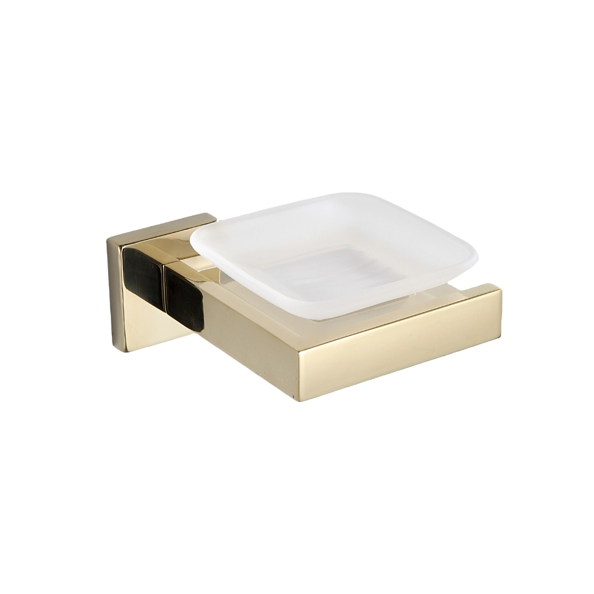 Saboneteira Parede Luxo Dourado Banheiro Gold Aço Inoxidável