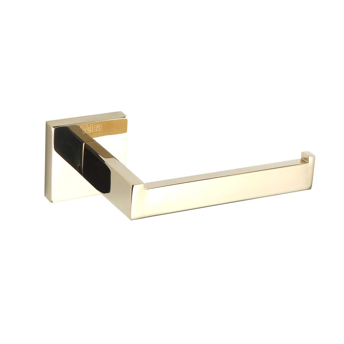 Suporte Papel Higienico Parede de Banheiro Aço Inox Dourado