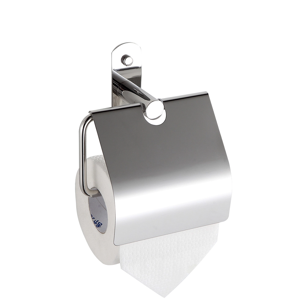 Papeleira Banheiro Porta Papel Higiênico C/ Tampa Aço Inox