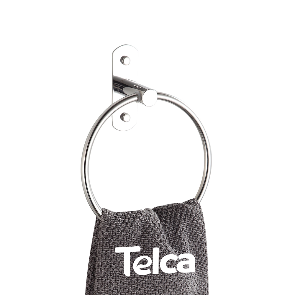 Porta Toalha Argola Para Banheiro Aço Inox Polido
