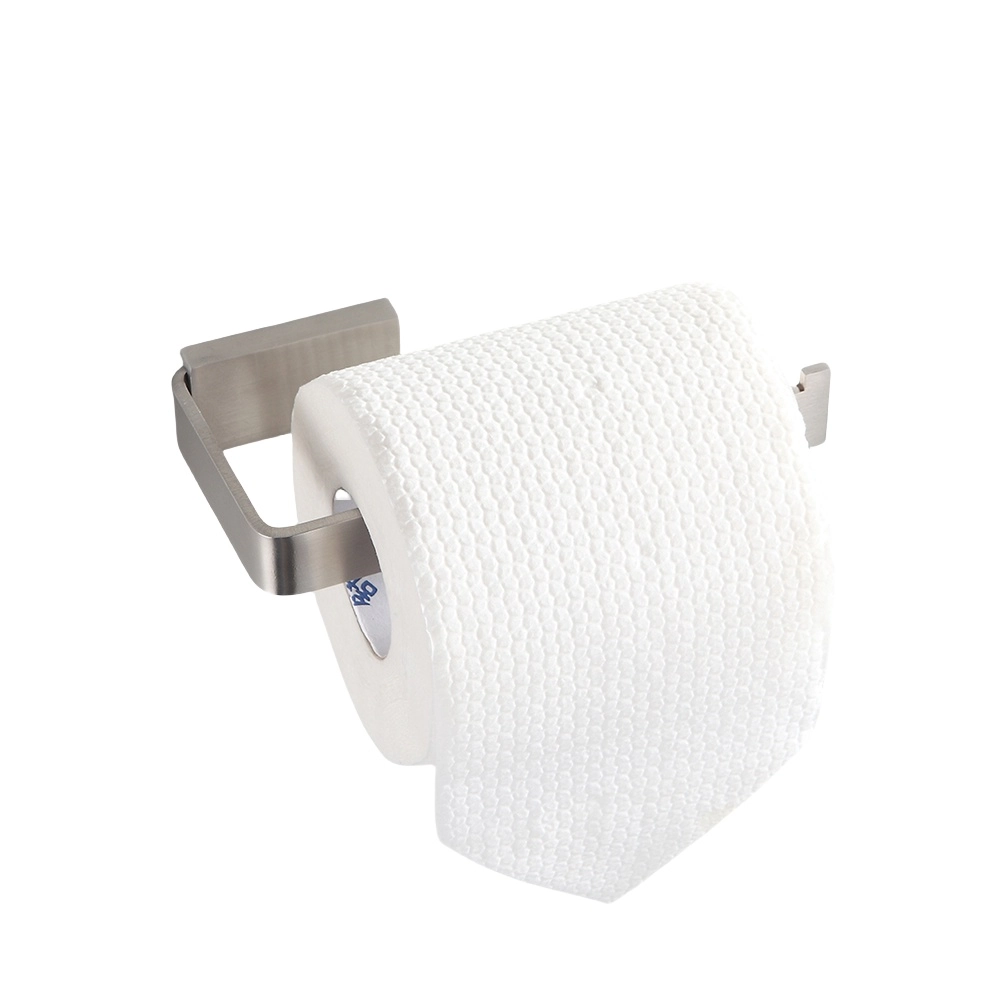 Suporte Papel Higienico Parede de Banheiro em Aço Inox Escovado Luxo