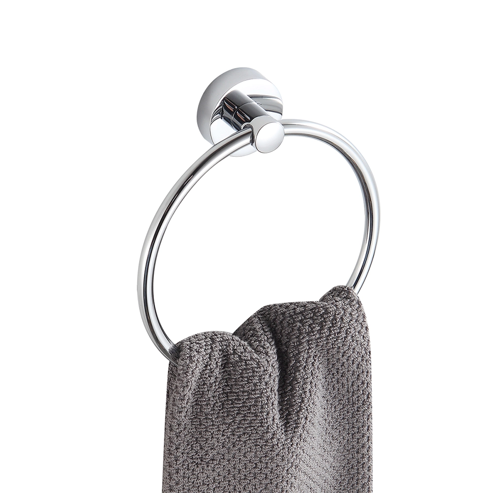 Porta Toalha De Rosto Argola Para Banheiro Suporte Cromado