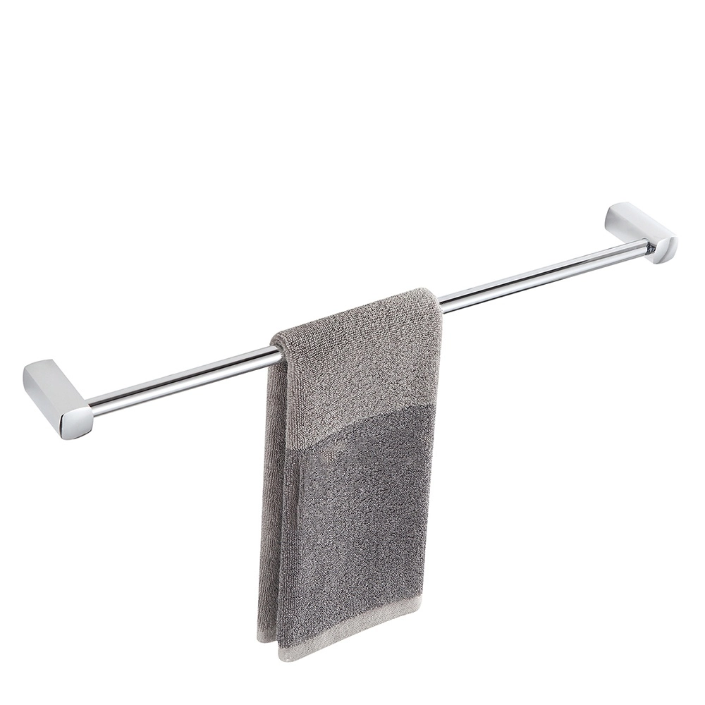 Toalheiro De Parede Banheiro 60cm Suporte Pendurar Toalha Cromado