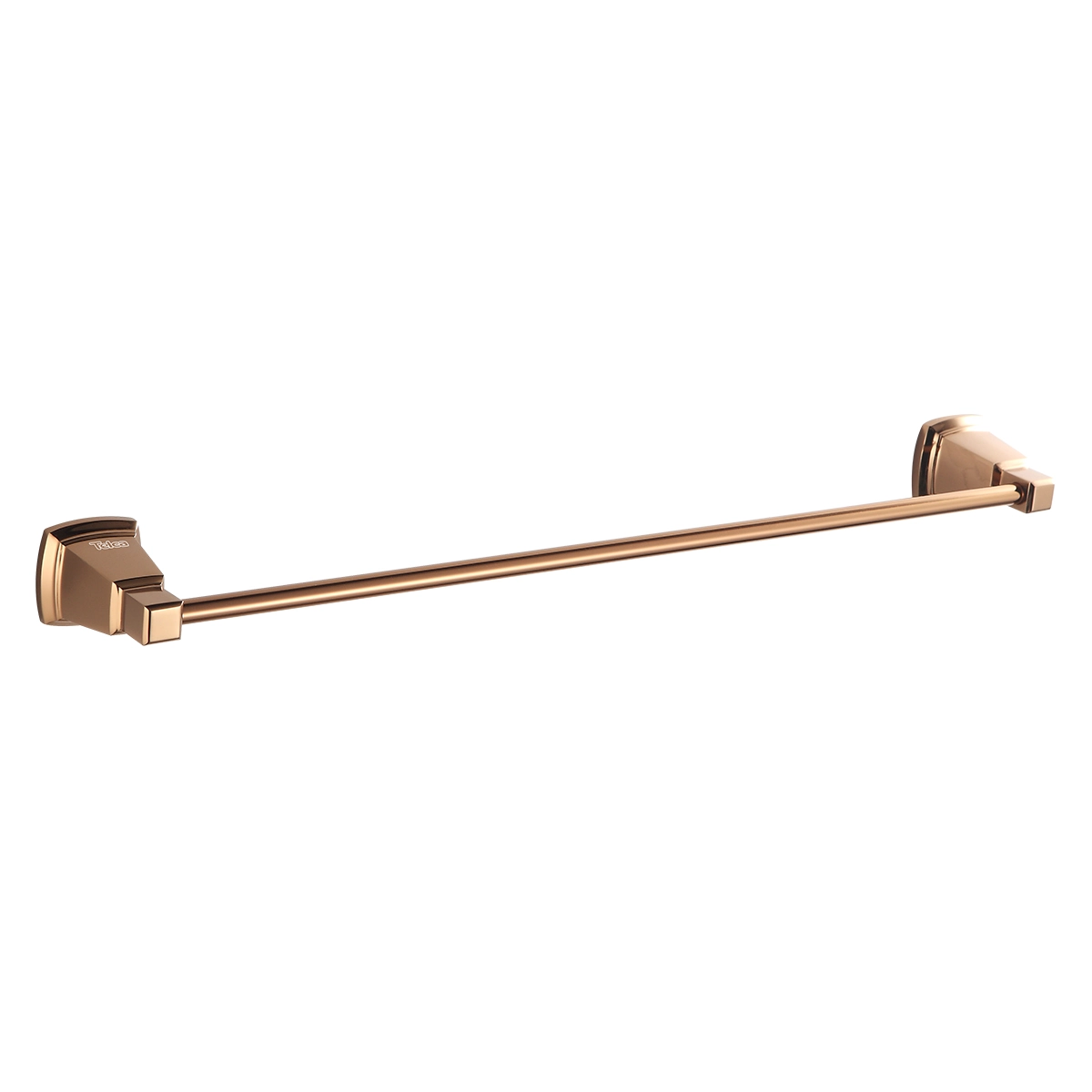 Toalheiro De Parede Rose Latão 61cm Luxo Suporte Toalhas