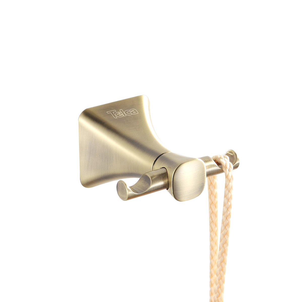 Cabideiro Duplo Parede para Banheiro Suporte Toalha Antigo Bronze Telca