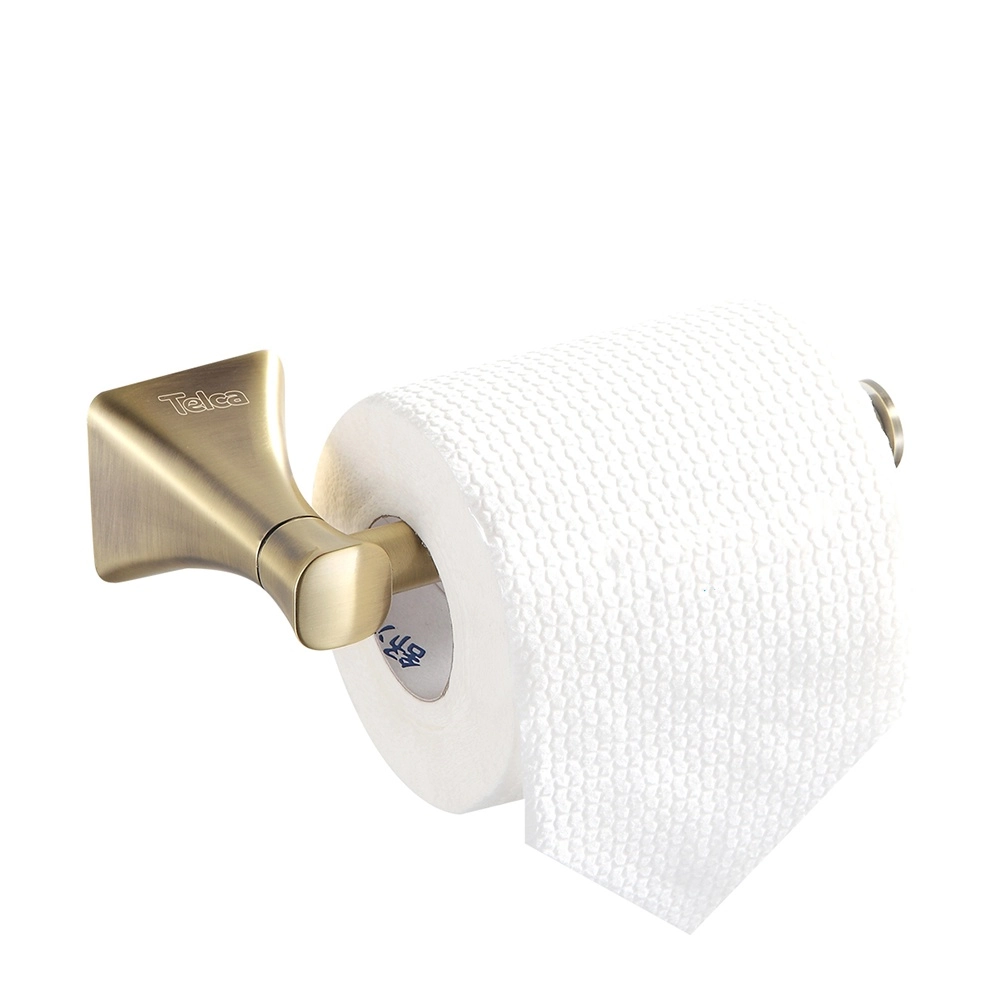 Papeleira De Parede Banheiro Antigo Bronze Retro Telca