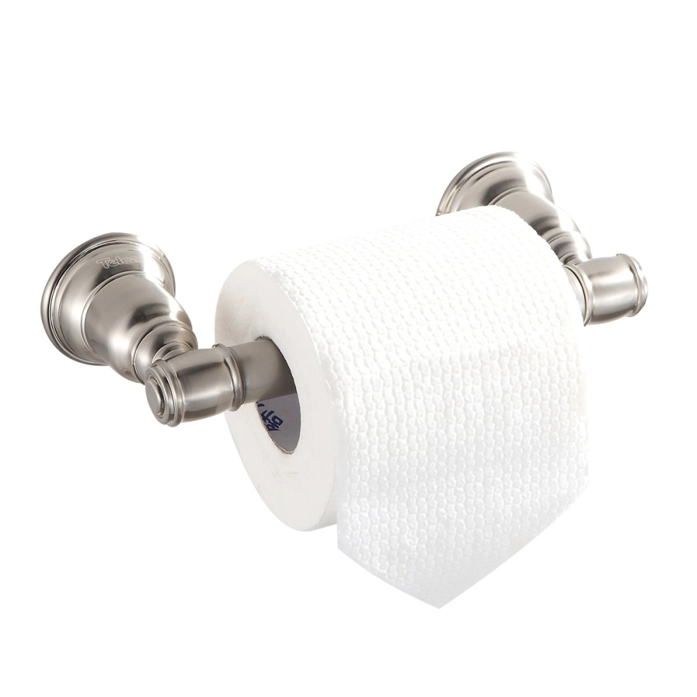 Suporte Papel Higienico De Parede Banheiro Luxo Escovado