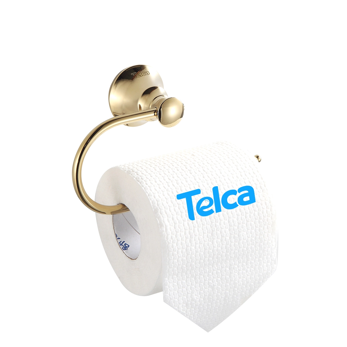 Porta Papel Higienico Dourado Linha Luxo Parede Banheiro