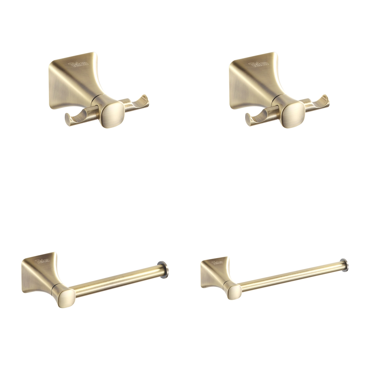Kit Acessórios Para Banheiro 4 Peças Bronze Antigo