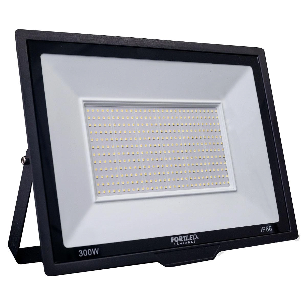 Refletor Slim 300w Luz Branca 6500k Fortled