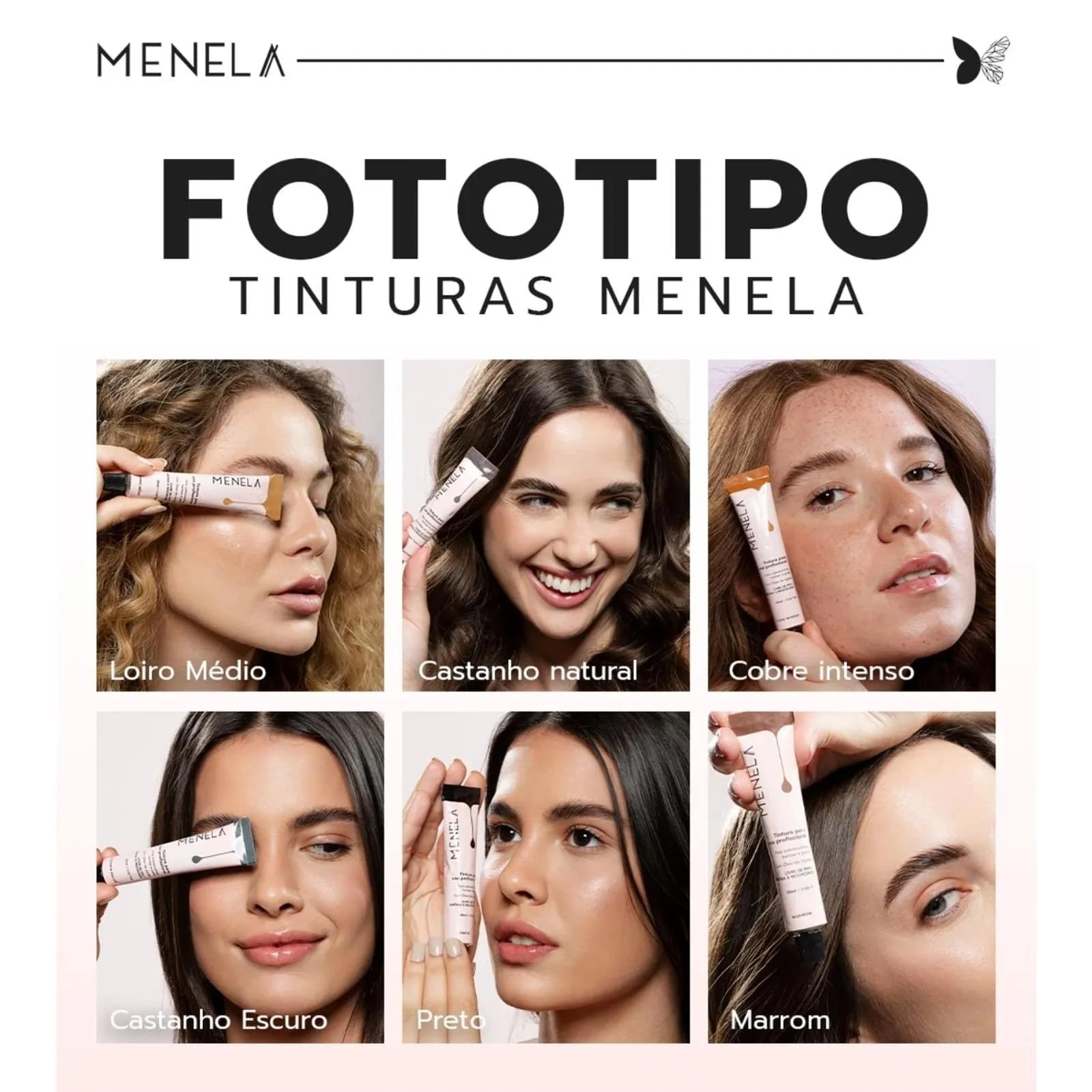 Tintura P/sobrancelha Menela Cobre Intenso 20ml