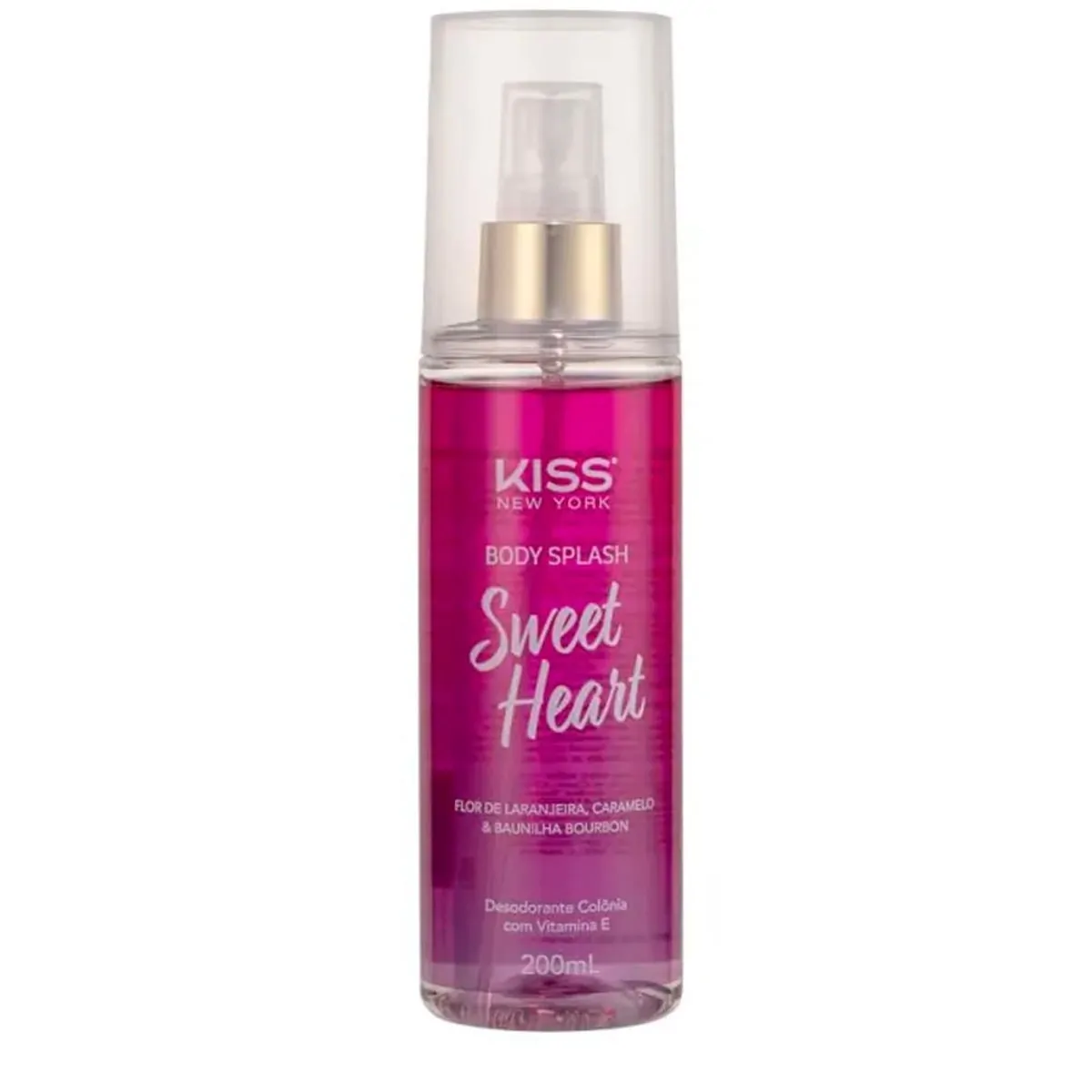 Desodorante Colônia Body Splash Sweet Heart Kiss New York Frasco 200ml Spray