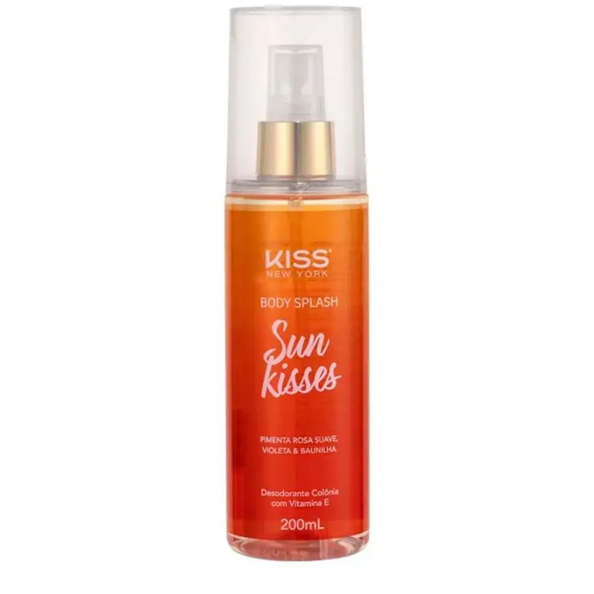 Desodorante Colônia Body Splash Sun Kisses Kiss New York Frasco 200ml Spray