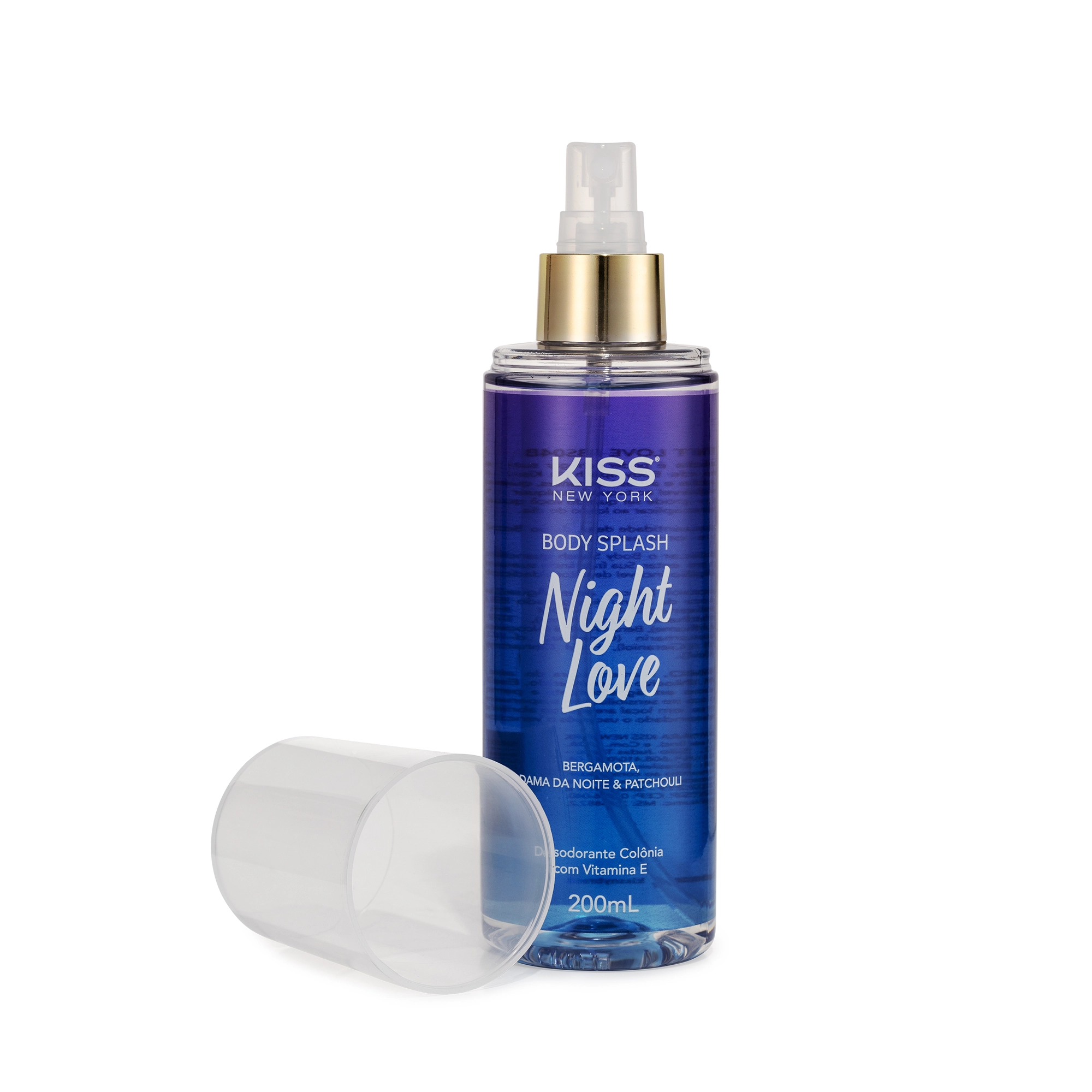 Desodorante Colônia Body Splash Night Love Kiss New York Frasco 200ml Spray